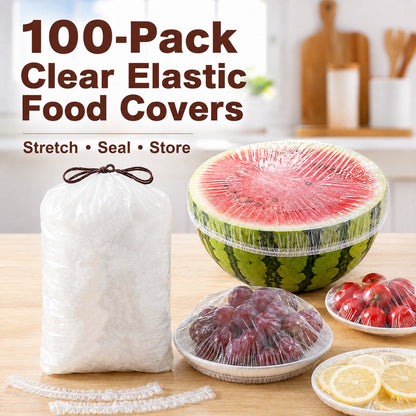 ⏳LAST DAY SALE 100PCS ONLY ￡6.99‼️🔥Disposable Food-Grade Stretch Food Covers for Bowls & Plates