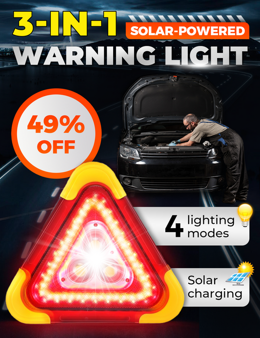 🥳2026 HOT SALE🥳💞50K+ SOLD!💥☀️🚨 Don‘t Just Warn, Be Prepared. 3-in-1 Emergency Tool – Light, Charger, Safety. Half Price! 💡📱