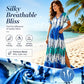 👗🌈 LIMITED TIME 51% OFF! Women’s Tie Dye V Neck Maxi Dress – Breathable Comfort, Relaxed Fit and Effortless Summer Style ✨