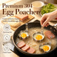 🥚🍳 BUY 2 GET 1 FREE! 304 Stainless Steel Egg Ring Mold – Fun Breakfast Shapes, Leak-Resistant Flat Base & Easy-Release Design