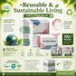 💐 BUY 2, GET 1 FREE! 🧳No‑Pump Vacuum Storage Bags – Press & seal, no pump needed. Saves 80% space, keeps clothes dry & dust‑free. Perfect for bulky bedding & off‑season gear. 🛏️🗄️