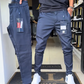 Men’s Slim-Fit Casual Solid Color Pants