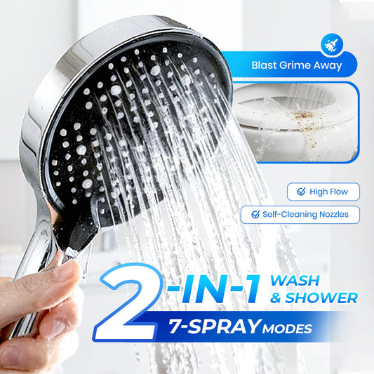 🚿✨ High-Pressure Rainfall Shower Head - 360° Adjustable Angle, Easy-Clean Nozzles & Universal Fit for Refreshing Showers 💦📦