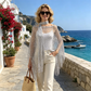 🏆 Last Day Special Price 💲12.99! 💐Summer Metallic Crochet Cover-Up – Lightweight, Flowy & Effortlessly Stylish summer outfit