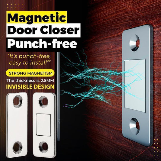 🚪🧲 LIMITED-TIME 50% OFF! 6-Piece Ultra-Thin Magnetic Door Catch Set – No-Drill Installation, Strong Hold & Stainless Steel Design 🏠