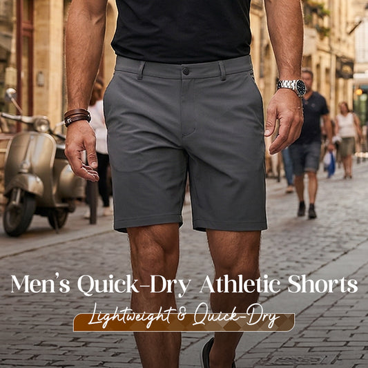 🏃 49% OFF! 🩳 Men's Quick-Dry Athletic Shorts – 4-Way Stretch & Moisture-Wicking for Gym, Golf & Daily Wear 💦