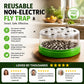 🔌✅ Reusable fly trap—no electricity, no poison! 🏠 Safe to use in the kitchen and around children and pets.