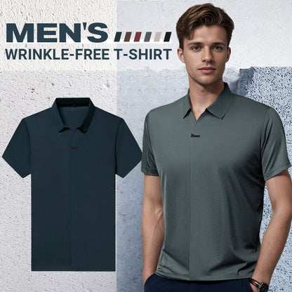 🔥Men’s Casual Lapel Breathable Wrinkle-free T-shirt - BUY 2 FREE SHIPPING