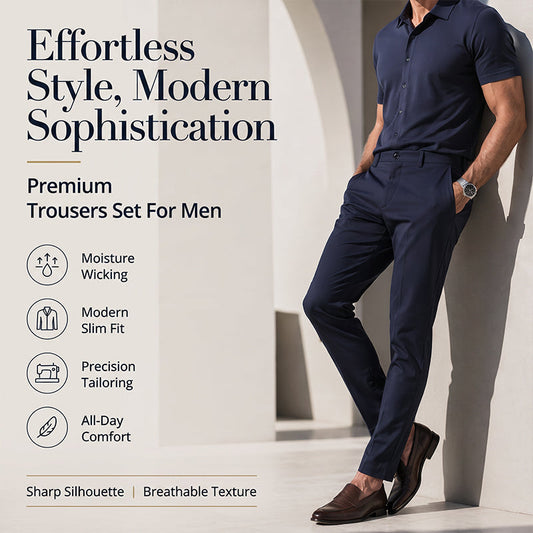 ⏰ 50% OFF – 2026 New Arrival 👔✨ Men's Lightweight 2-Piece Casual Suit – Effortless Style in Seconds! | Breathable Fabric, All-Day Comfort ☀️🌿