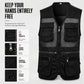 🌿 EVERYDAY UTILITY 🦺 Men’s Multi-Pocket Mesh Vest – Relaxed Sleeveless Fit, Durable Fabric & Organized Storage