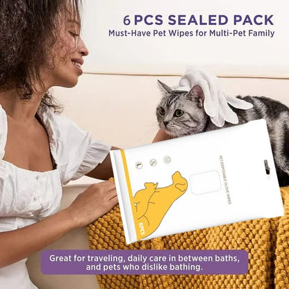 🔥Best-selling in 2025🔥Deodorizing Pet Glove Wipes For Dogs (6 Pcs / 1 Pack)