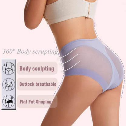 High Waist Ice Silk Shaping Briefs