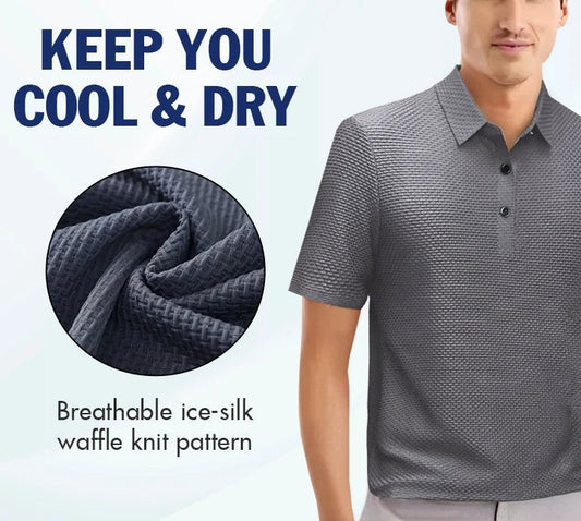 🔥Limited stock available 50% OFF👔 ❄️ Ice Silk Men's Shirt - Breathable & Smooth Fabric, Lightweight Comfort for Summer/Formal Occasions 🌞📦