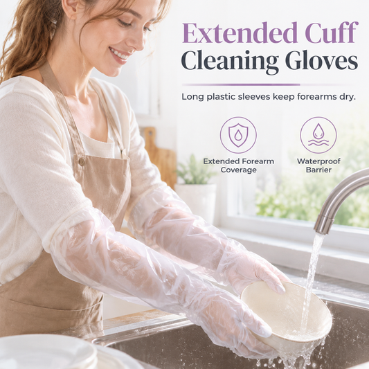 🧪 Disposable Long Chemical Safety Gloves – Durable & Protective 🛡️✨