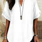 🌸Spring Sale 49% OFF👕Fashion Loose Solid Color Short Sleeve Top