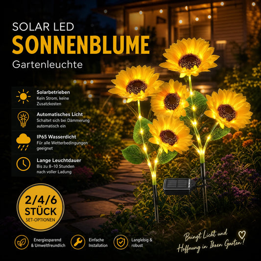 🌻☀️ LIMITED-TIME OFF! 3-Head Solar Sunflower Garden Light – Realistic Petals, IP65 Weather Resistance & Warm White Glow ✨