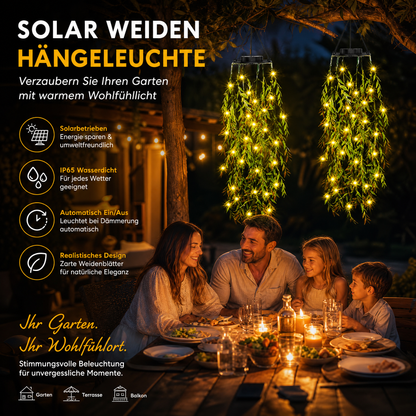 🍃💡Solar Hanging Basket Light with Artificial Greenery – Waterproof Warm White LED🔥
