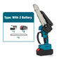 ⚡56% OFF NOW ! 🌳6-inch Cordless Mini Chainsaw with 2 Batteries🌲