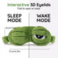 🐸 Soft Funny Frog 3D Sleep Mask