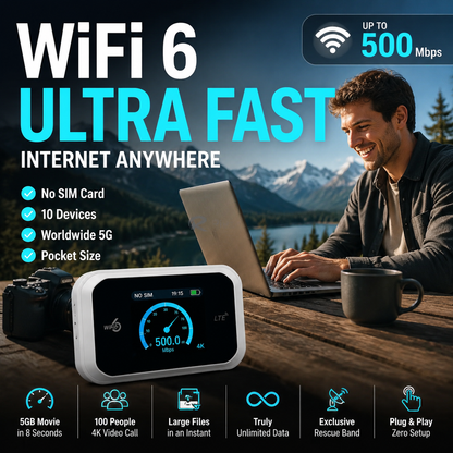 📶2026 HOT SALE50K+ SOLD! 50% OFF! Mobile Hotspot – Portable WiFi, full coverage anywhere. No contract, no setup. Stay connected on the go!