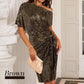 🔥Limited stock available 50% OFF🔥💜 Women's One Shoulder Sequin Sparkling Party Club Dress