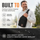 ✨ Waterproof Multi-pocket Crossbody Sling Bag – Organized Storage, Adjustable Strap, Headphone Jack 🌧️