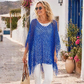 🏆 Last Day Special Price 💲12.99! 💐Summer Metallic Crochet Cover-Up – Lightweight, Flowy & Effortlessly Stylish summer outfit