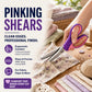 🧵 LIMITED TIME 50% OFF! Premium Stainless Steel Pinking Shears – Ergonomic Soft-Grip, Zigzag Cut ✂️