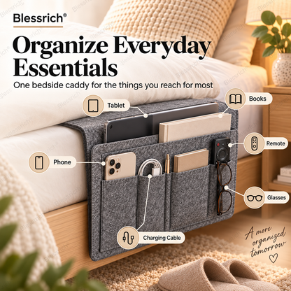 ⏰🔥Buy 2 Get 1 Free!💞Bedside organiser – Smart storage without a bedside table