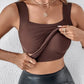 🔥Last Day 49% Off - Women’s U Neck Thermal Tank Tops with Built-In Bra