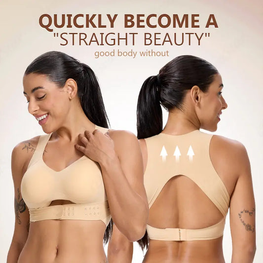🧘‍♀️✨ Feel Soft. Move Easy. Stay Comfortable-Women’s Beige Wireless Bra, Soft Breathable Non-removable Moulded Cups, Yoga Fitness Sportswear for Gym & Daily Training