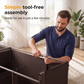 🧥 Easy‑to‑Assemble Portable Non‑Woven Fabric Wardrobe, Large‑Capacity Freestanding Closet, Sturdy Frame, Multi‑Compartment Storage for Clothes, Bedding & Household Items