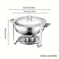 🍽️ LIMITED-TIME 50% OFF! ✨ Stainless Steel Chafing Dish Set – 5QT, Gold, Professional Buffet Warmer ⭐