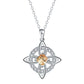 🌸LAST DAY-Buy 2 Get 1 Free ✨Mystical Birthstone Witches Knot Necklace – Natural Crystal🔮💞Protect Your Loved Ones
