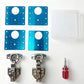 🚪🔩Universal Stainless Steel Cabinet Hinge Repair Plate Kit with Screws for Furniture Cupboard Door✨