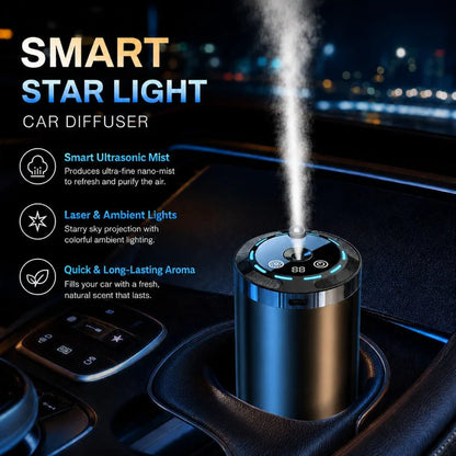 🌿🚘 FLASH SALE 50% OFF! Smart Car Fragrance Diffuser – Auto On and Off, Adjustable Scent and Elegant Ambient Lighting
