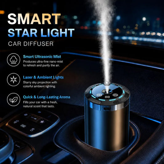 🌿🚘 FLASH SALE 50% OFF! Smart Car Fragrance Diffuser – Auto On and Off, Adjustable Scent and Elegant Ambient Lighting