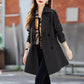 🔥Limited stock available 50% OFF🔥Women's Slimming Mid-Length Lapel Trench Coat