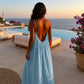 ❄️💕Hot Sale 60% OFF!💃Women's Solid Color Backless Cami Dress