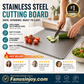 🎁Chef‑Recommended 50% Off！👩‍🍳🔪304 Stainless Steel Cutting Board, Must‑Have Cooking Tool！🥩🥦Safer, Cleaner & More Convenient!💥