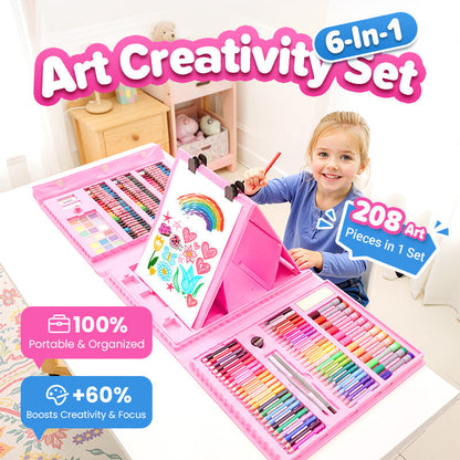 💗Black Friday Sale 70% Off!!⚡Deluxe 6-In-1 Art Creativity Set🎁The Best Present For Kids