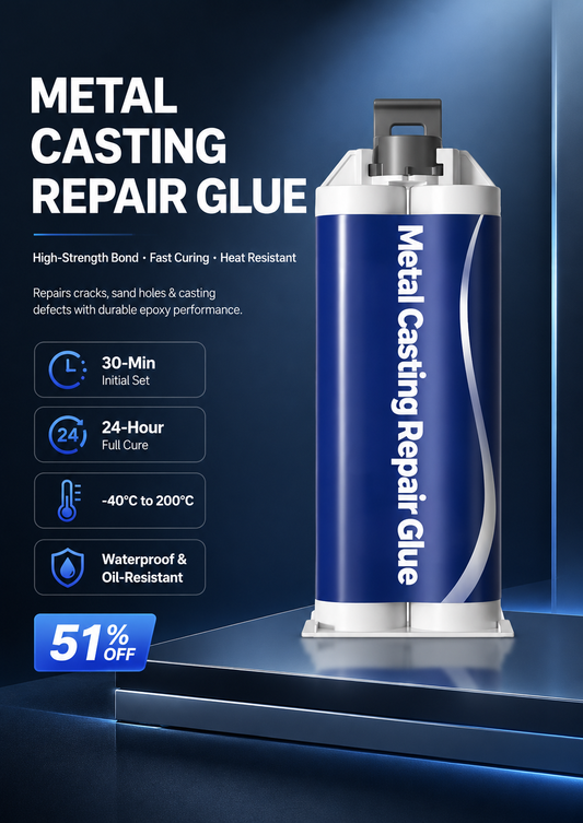 51% OFF ⚙️ Metal Casting Repair Glue – High-Strength Bond, Fast Curing & Heat-Resistant Epoxy Repair ✨