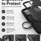 📢📢50% OFF !! ⏰Samsung Phone Cases-Heavy-Duty Case with Camera Cover & Ring Stand