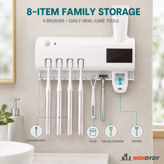 🎁Clearance Sale 50% OFF💥Smart UV Sterilizing Toothbrush Holder🦷