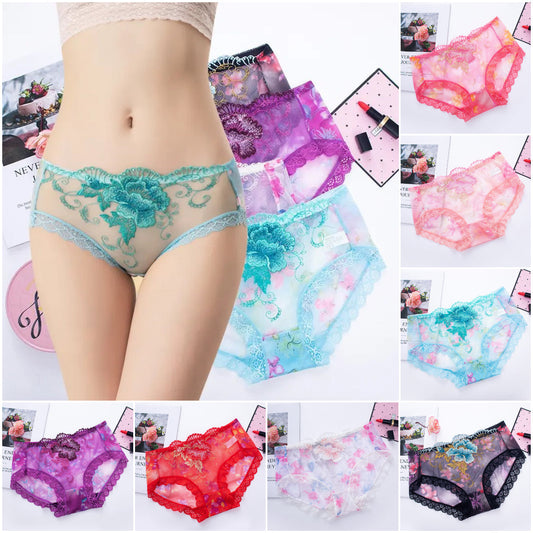 🔥Limited stock available 50% OFF🔥Antibacterial cotton panty with lace embroidery
