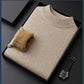 High quality solid color thick cashmere men's sweater