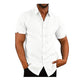 👔2026 Pop-up Shirt Men's Shirt With Solid Color Lapel And Short Sleeves– Lightweight & Breathable 🔥