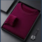 High quality solid color thick cashmere men's sweater