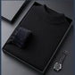 High quality solid color thick cashmere men's sweater