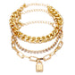 💎Buy 2 Get 1 Free NOW! ✨ 14K Gold-Plated Wide Woven Mesh Bracelet – Luxe design, durable & elegant – Perfect gift for her 🎁